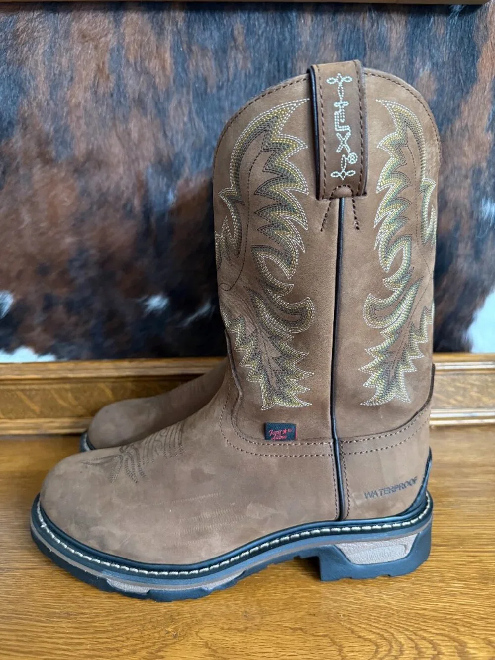 Tony Lama Men’s Waterproof Tan Cheyenne Leather Boot TW1018 Size 8.5 -NEW IN BOX